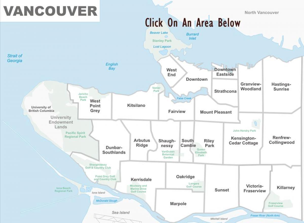 vancouver bất động sản bản đồ