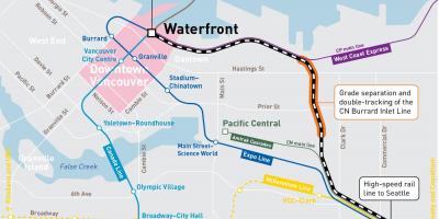 Bản đồ của sông trạm vancouver