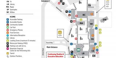 Bản đồ của lonsdale đại học