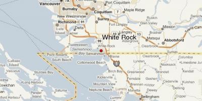 Bản đồ của tảng đá màu trắng vancouver