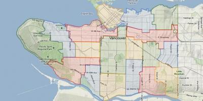 Vancouver trường hội đồng quản trị lưu bản đồ