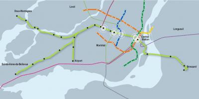 Bản đồ của đường ray xe lửa vancouver