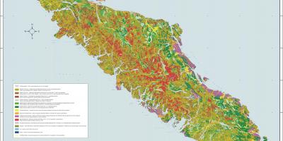 Bản đồ của đảo vancouver địa chất