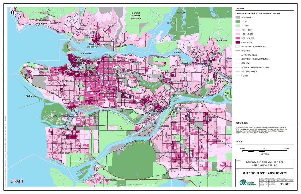 Bản đồ đạc vancouver