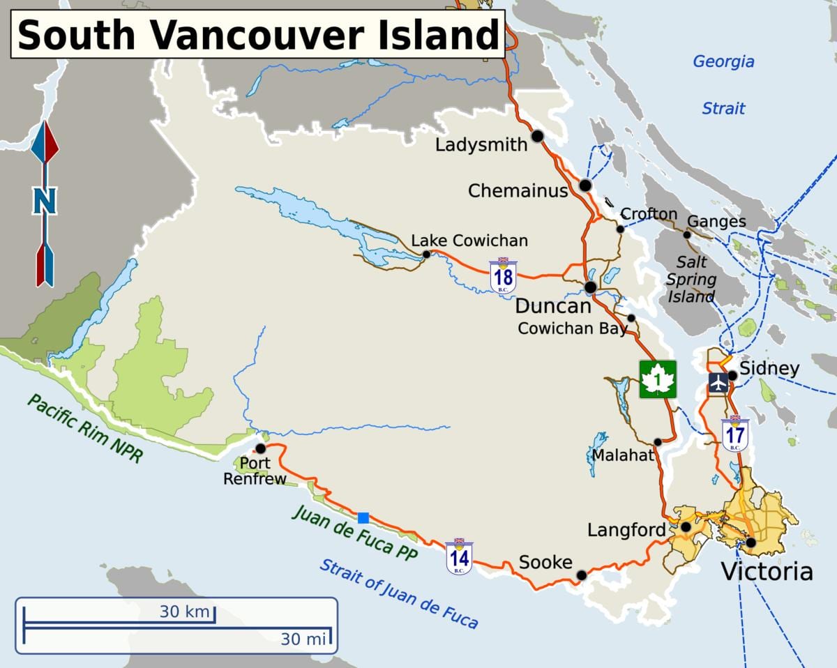 nam vancouver bản đồ