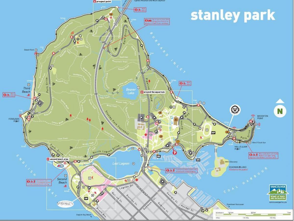 công viên stanley bản đồ 2016