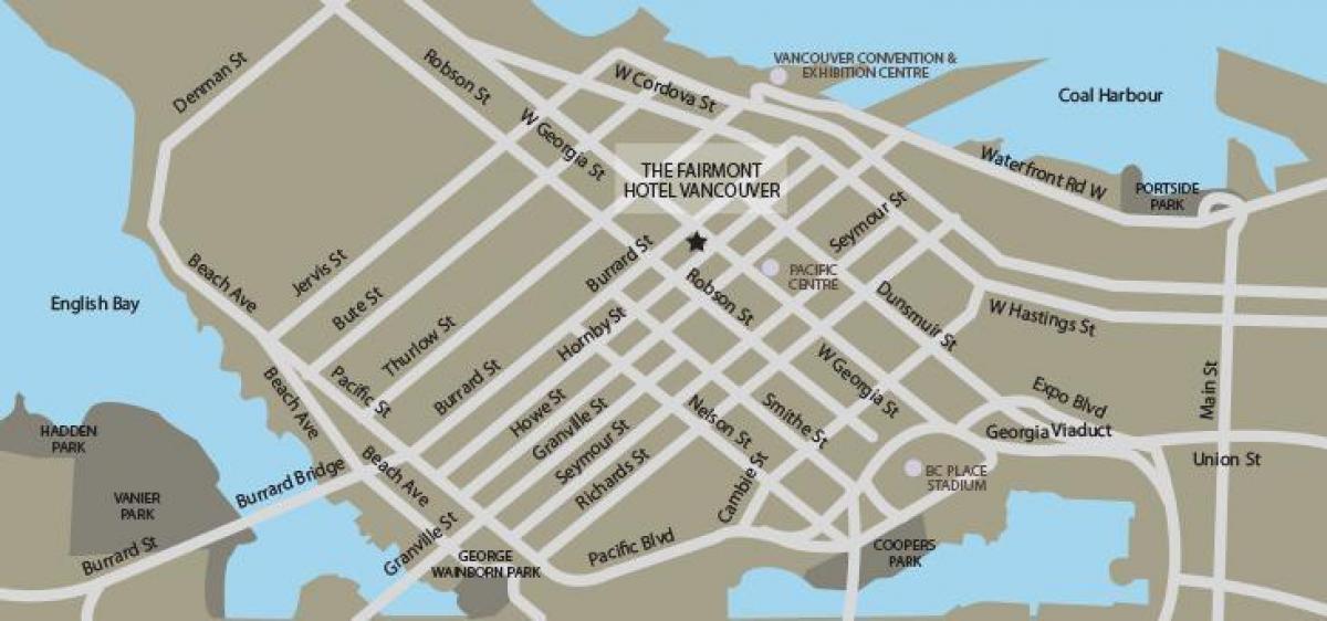 Bản đồ của đường vancouver
