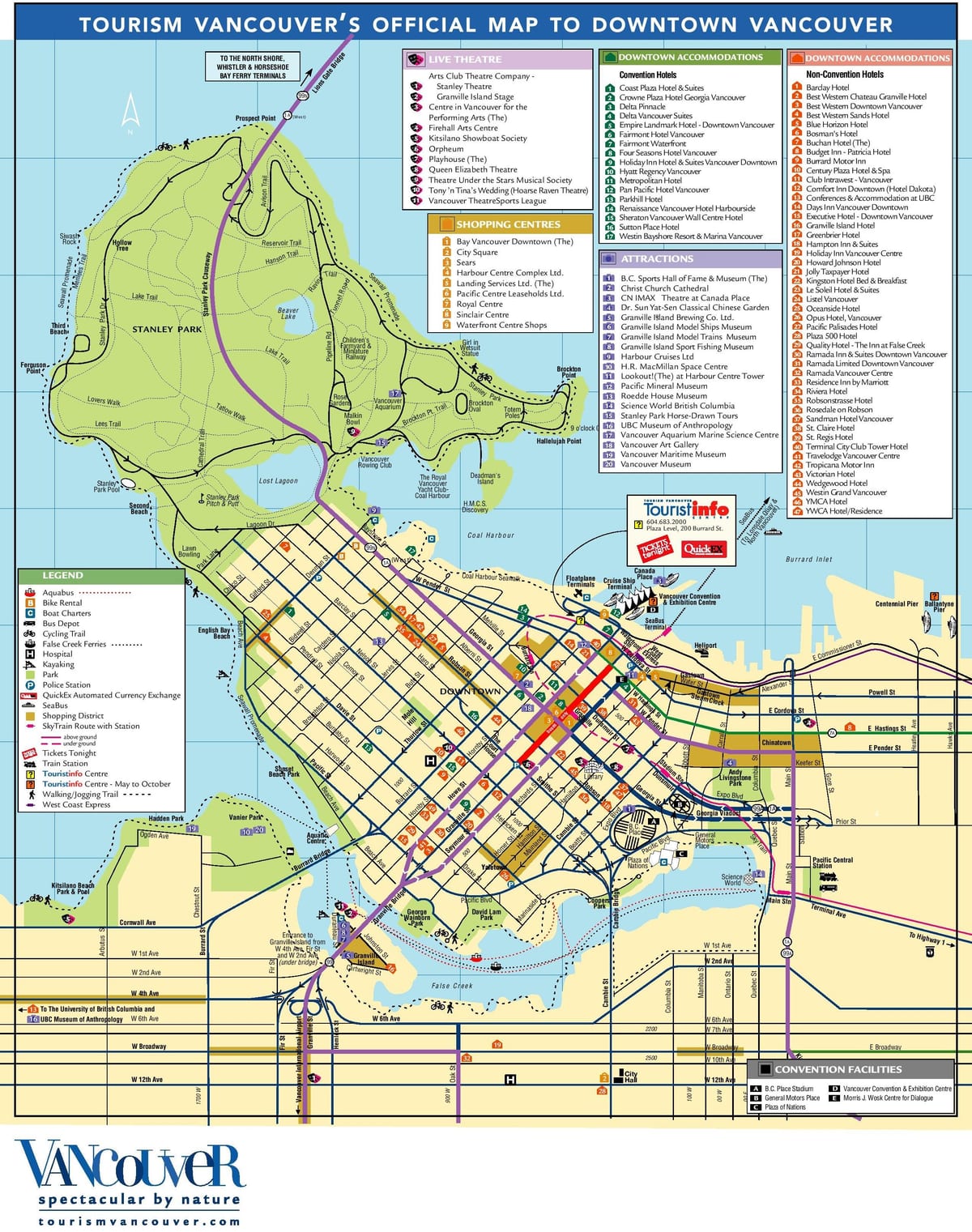 vancouver trước công nguyên bản đồ du lịch