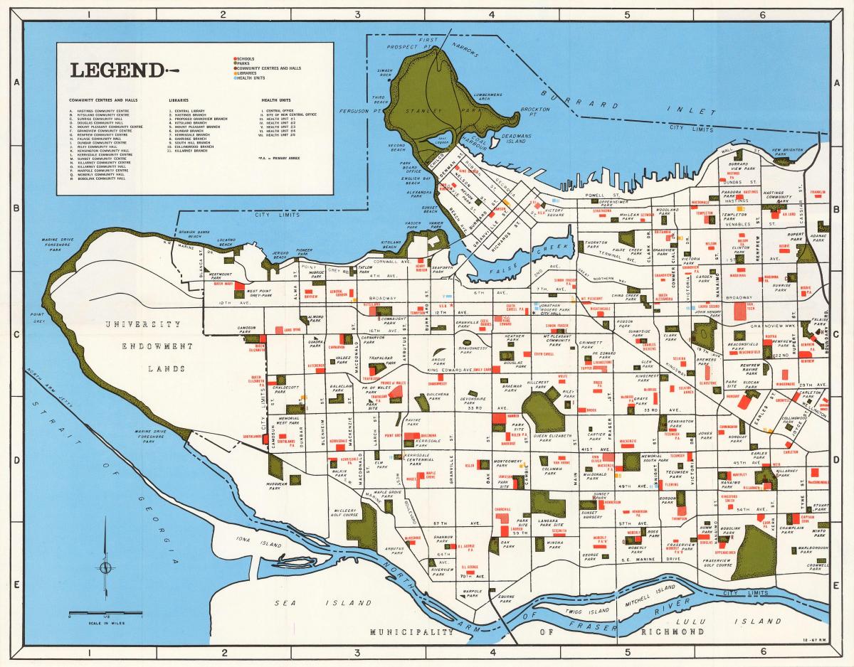 Bản đồ của cộng đồng vancouver