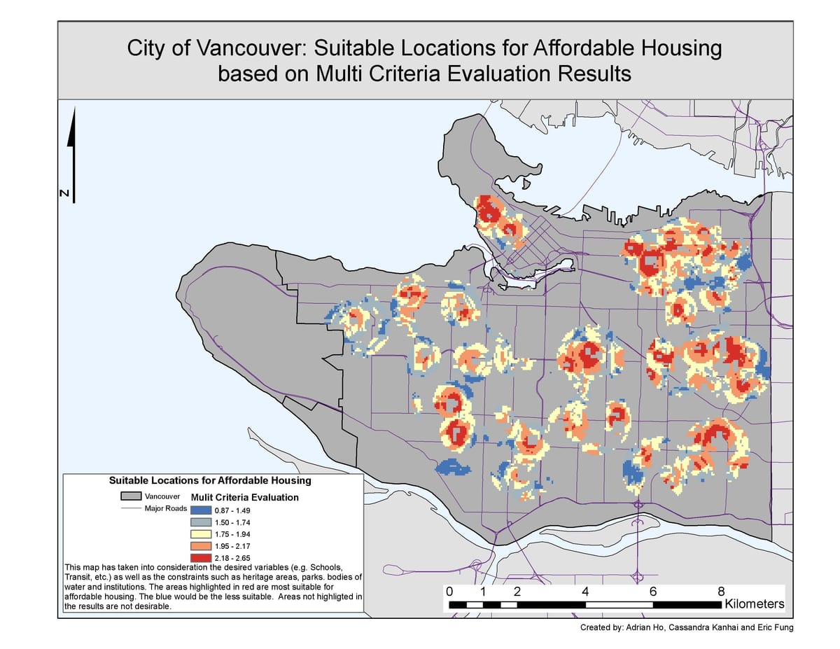 thành phố của vancouver gis bản đồ