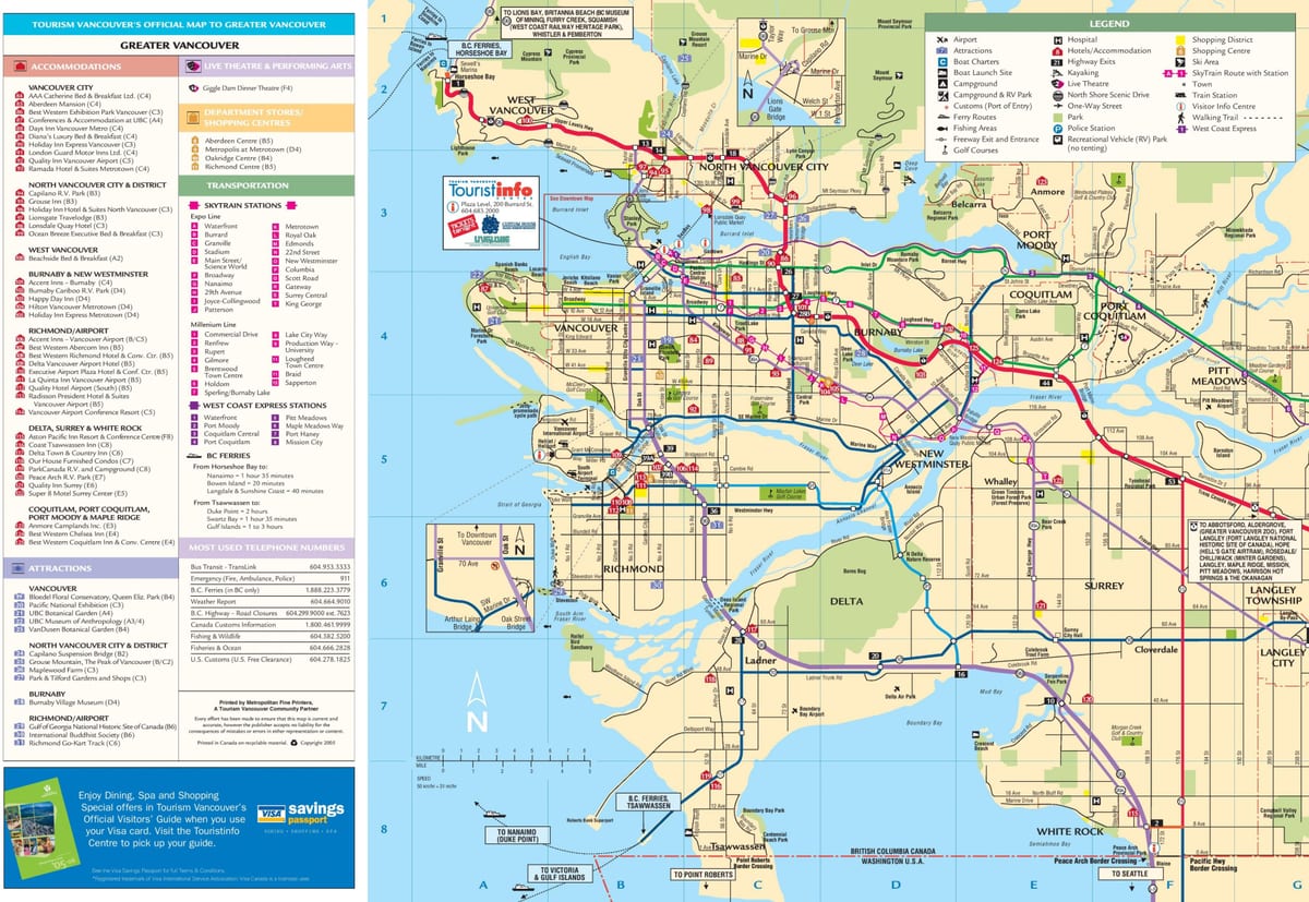 bản đồ của vancouver bc