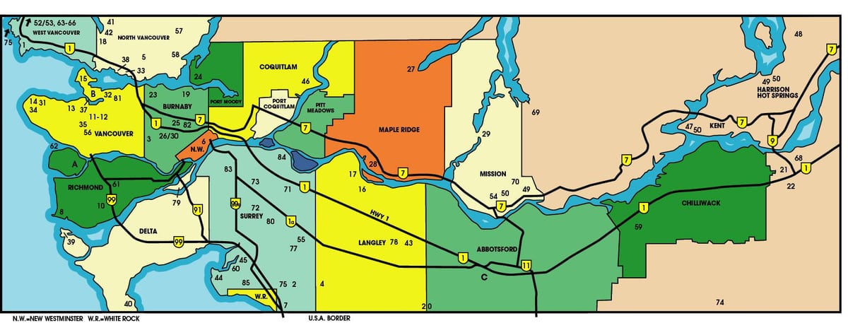 bản đồ hạ liền british columbia