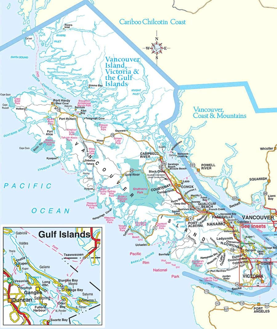 vancouver công viên bản đồ