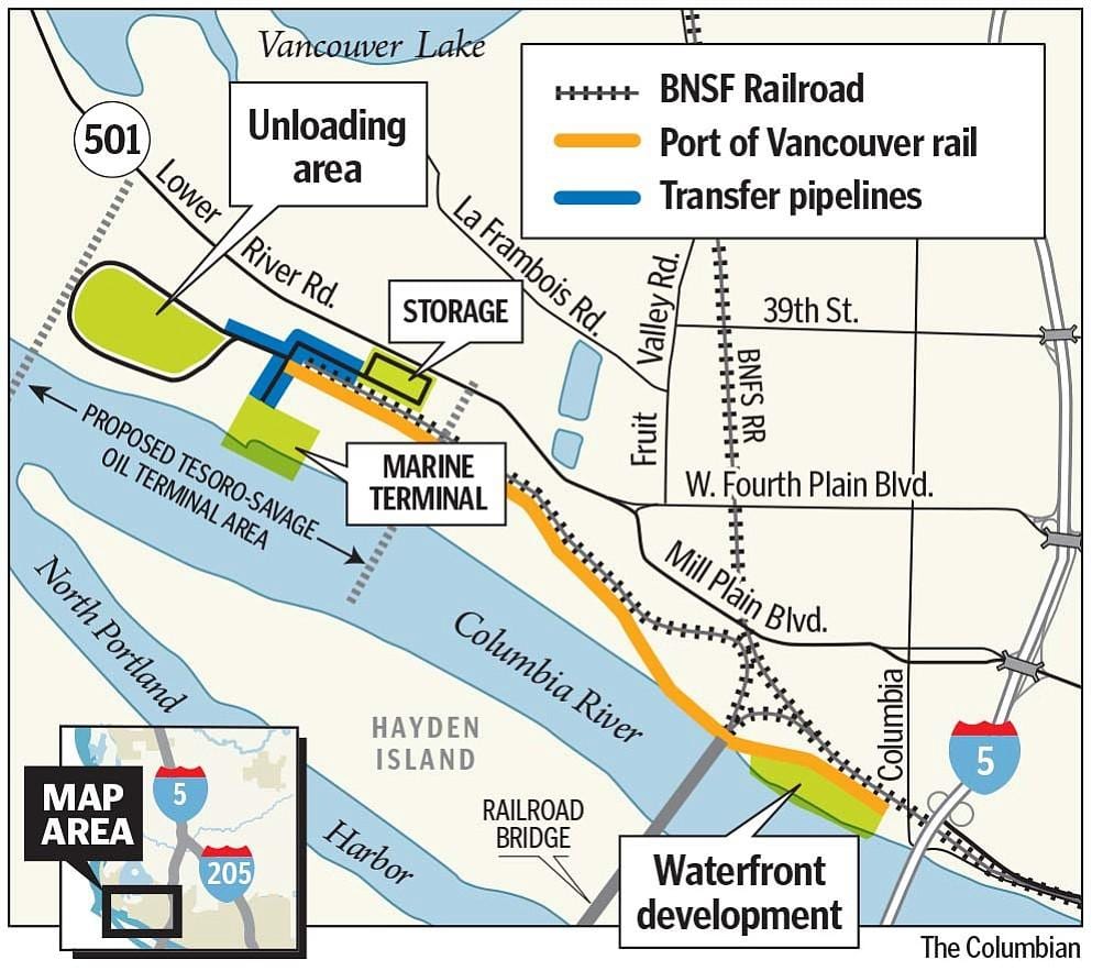 bờ sông vancouver bản đồ