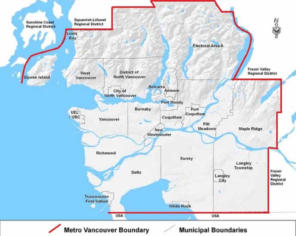 vancouver ống bản đồ