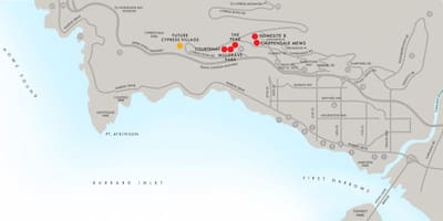 Bản đồ của west vancouver bc