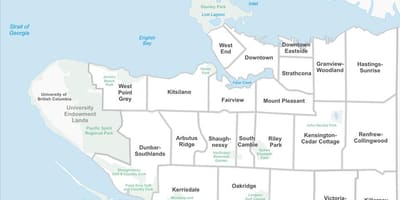 Vancouver bất động sản bản đồ