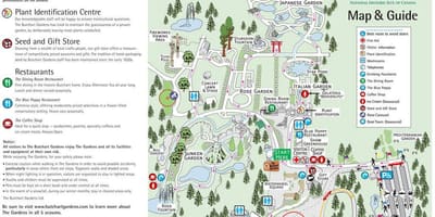 Butchart bản đồ đảo vancouver