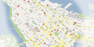 Bản đồ của cửa hàng vancouver