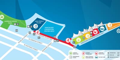 Canada nơi bến tàu vancouver bản đồ