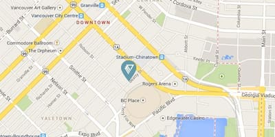 Bản đồ của đường chính vancouver