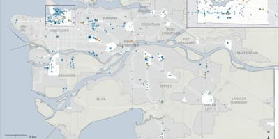 Metro vancouver tàu trên bản đồ