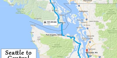 Bản đồ của đảo vancouver chuyến đi đường