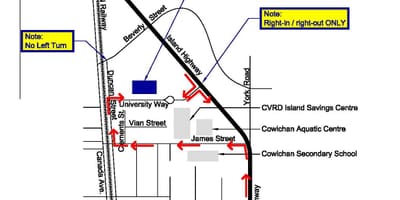 Bản đồ của đảo vancouver khuôn viên trường đại học