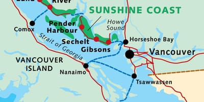 British columbia bờ biển bản đồ