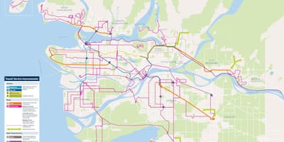 Vancouver hệ thống giao thông bản đồ
