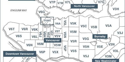 Bản đồ của vancouver mã