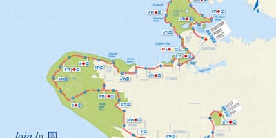 Bản đồ của vancouver marathon