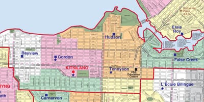 Vancouver học khu biên bản đồ