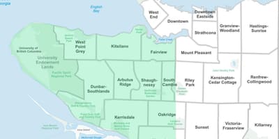West vancouver khu phố bản đồ