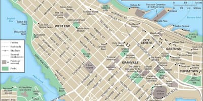Bản đồ của west kết thúc vancouver bc