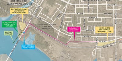 Bản đồ của west vancouver gis